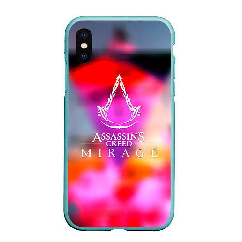 Чехол iPhone XS Max матовый Assassins creed game / 3D-Мятный – фото 1