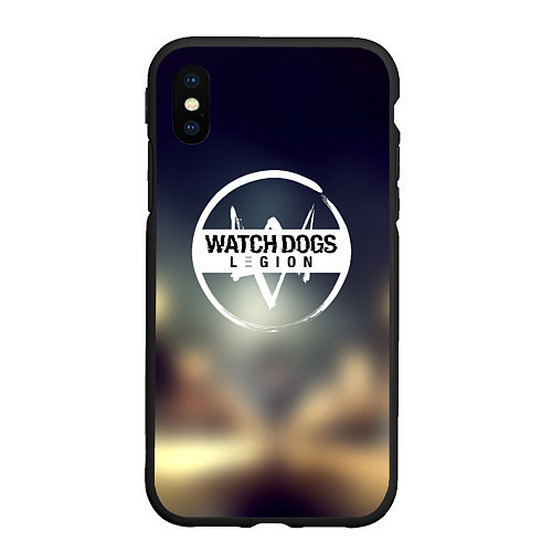 Чехол iPhone XS Max матовый Watch Dogs легион / 3D-Черный – фото 1