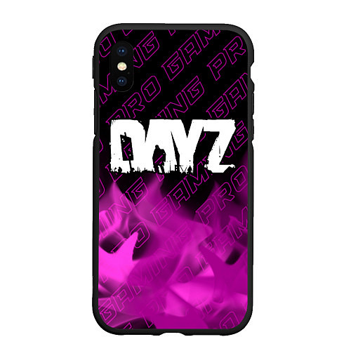 Чехол iPhone XS Max матовый DayZ pro gaming: символ сверху / 3D-Черный – фото 1