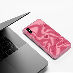 Чехол iPhone XS Max матовый Гармоничное чувство, цвет: 3D-малиновый — фото 2