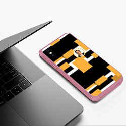 Чехол iPhone XS Max матовый Илон идея, цвет: 3D-малиновый — фото 2