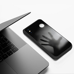 Чехол iPhone XS Max матовый Рука в ночном тумане, цвет: 3D-черный — фото 2