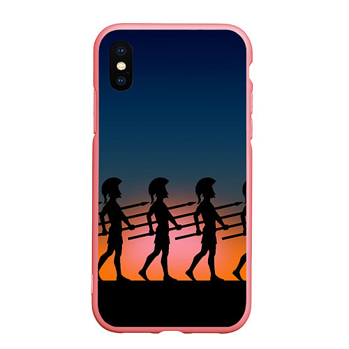 Чехол iPhone XS Max матовый Греческий закат / 3D-Баблгам – фото 1