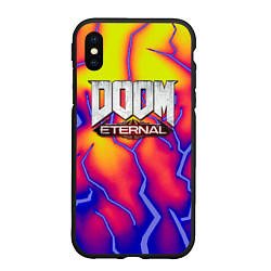 Чехол iPhone XS Max матовый Doom eternal srotm shadow, цвет: 3D-черный