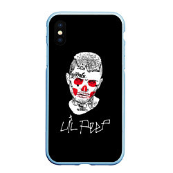 Чехол iPhone XS Max матовый Lil Peep idol 2023, цвет: 3D-голубой