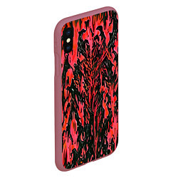 Чехол iPhone XS Max матовый Демонический доспех красный, цвет: 3D-малиновый — фото 2