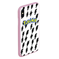 Чехол iPhone XS Max матовый Pokemon zippy, цвет: 3D-розовый — фото 2