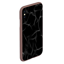Чехол iPhone XS Max матовый Узор дыма, цвет: 3D-коричневый — фото 2