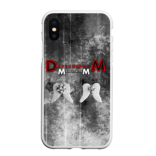 Чехол iPhone XS Max матовый Depeche Mode - Memento Mori gothic / 3D-Белый – фото 1