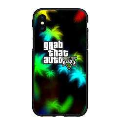 Чехол iPhone XS Max матовый GTA 5 tropicano, цвет: 3D-черный