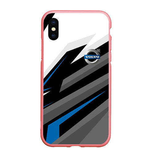 Чехол iPhone XS Max матовый Volvo - blue sport / 3D-Баблгам – фото 1