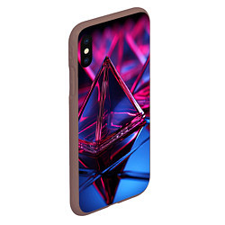 Чехол iPhone XS Max матовый Пространственное вдохновение, цвет: 3D-коричневый — фото 2