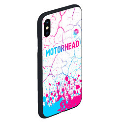 Чехол iPhone XS Max матовый Motorhead neon gradient style посередине, цвет: 3D-черный — фото 2