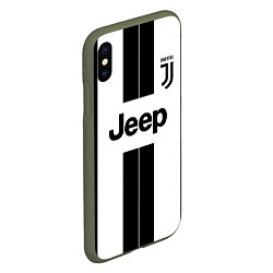 Чехол iPhone XS Max матовый Juventus collection, цвет: 3D-темно-зеленый — фото 2