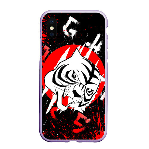 Чехол iPhone XS Max матовый Bungou Stray Dogs / 3D-Светло-сиреневый – фото 1