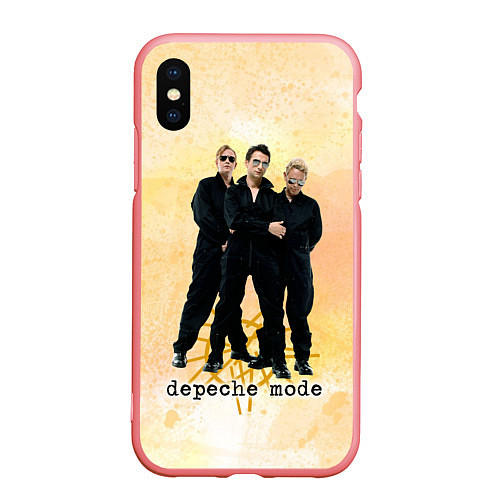 Чехол iPhone XS Max матовый Depeche Mode - Universe band / 3D-Баблгам – фото 1