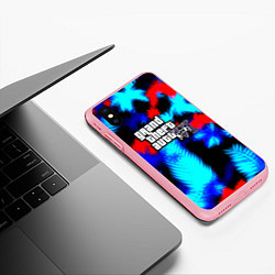 Чехол iPhone XS Max матовый GTA 6 тропики, цвет: 3D-баблгам — фото 2