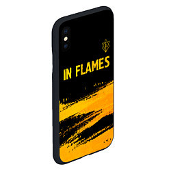 Чехол iPhone XS Max матовый In Flames - gold gradient посередине, цвет: 3D-черный — фото 2