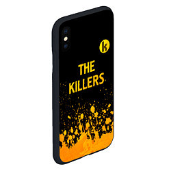 Чехол iPhone XS Max матовый The Killers - gold gradient посередине, цвет: 3D-черный — фото 2