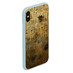 Чехол iPhone XS Max матовый Древний папирус, цвет: 3D-голубой — фото 2