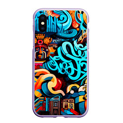 Чехол iPhone XS Max матовый Abstract graffiti - ai art