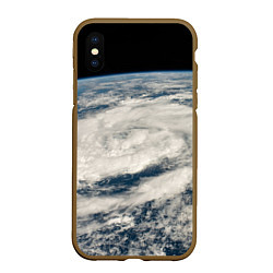 Чехол iPhone XS Max матовый Шторм в Аравийском море, цвет: 3D-коричневый