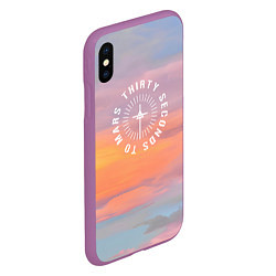 Чехол iPhone XS Max матовый 30 SMT Seasons, цвет: 3D-фиолетовый — фото 2
