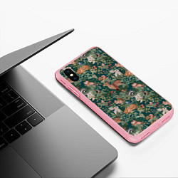 Чехол iPhone XS Max матовый Goblincore - лес зверей, цвет: 3D-баблгам — фото 2