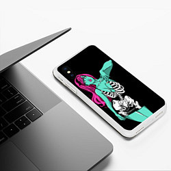 Чехол iPhone XS Max матовый Зелёная секси ведьма, цвет: 3D-белый — фото 2