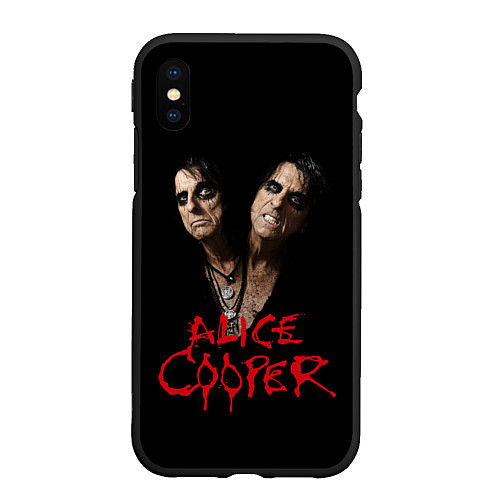 Чехол iPhone XS Max матовый Alice Cooper paranormal / 3D-Черный – фото 1