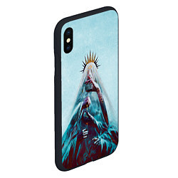 Чехол iPhone XS Max матовый Within Temptation ritual, цвет: 3D-черный — фото 2