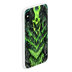 Чехол iPhone XS Max матовый Green slime, цвет: 3D-белый — фото 2