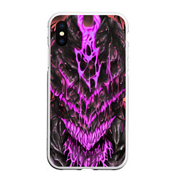 Чехол iPhone XS Max матовый Pink slime, цвет: 3D-белый