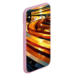 Чехол iPhone XS Max матовый Абстрактная дорога, цвет: 3D-розовый — фото 2