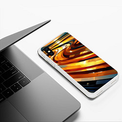 Чехол iPhone XS Max матовый Абстрактная дорога, цвет: 3D-белый — фото 2