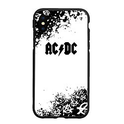 Чехол iPhone XS Max матовый AC DC anarchy rock