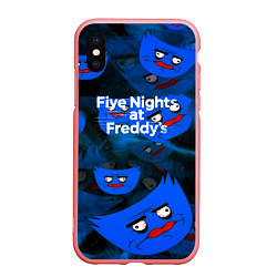 Чехол iPhone XS Max матовый Huggy Wuggy x Five Nights at Freddys, цвет: 3D-баблгам