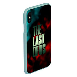 Чехол iPhone XS Max матовый The last of us fire, цвет: 3D-мятный — фото 2