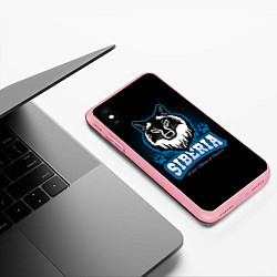 Чехол iPhone XS Max матовый Сибирь - волк, цвет: 3D-баблгам — фото 2
