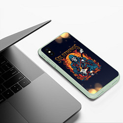 Чехол iPhone XS Max матовый Музыкальное искусство, цвет: 3D-салатовый — фото 2