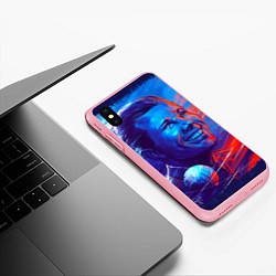 Чехол iPhone XS Max матовый Улыбка Гагарина, цвет: 3D-баблгам — фото 2