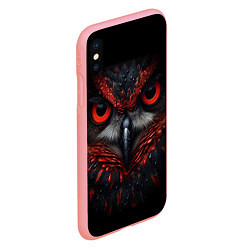 Чехол iPhone XS Max матовый Красная сова, цвет: 3D-баблгам — фото 2