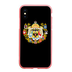 Чехол iPhone XS Max матовый Россия герб славянский, цвет: 3D-баблгам