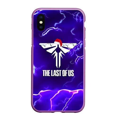 Чехол iPhone XS Max матовый The last of us storm ney year / 3D-Фиолетовый – фото 1