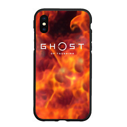 Чехол iPhone XS Max матовый Ghost of Tsushima games