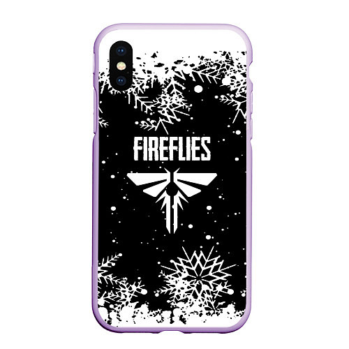 Чехол iPhone XS Max матовый The last of us winter snow / 3D-Сиреневый – фото 1