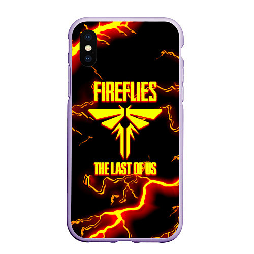 Чехол iPhone XS Max матовый The Last of Us thunderstorm / 3D-Светло-сиреневый – фото 1