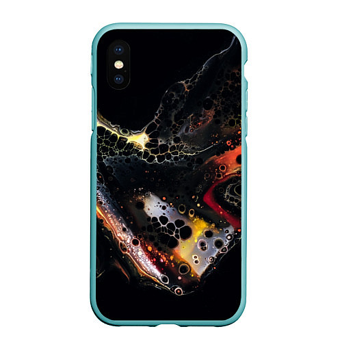 Чехол iPhone XS Max матовый Berco / 3D-Мятный – фото 1