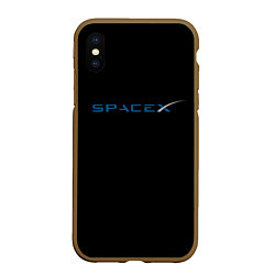 Чехол iPhone XS Max матовый NASA space usa, цвет: 3D-коричневый