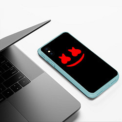 Чехол iPhone XS Max матовый Маршмеллоу Comstock, цвет: 3D-мятный — фото 2